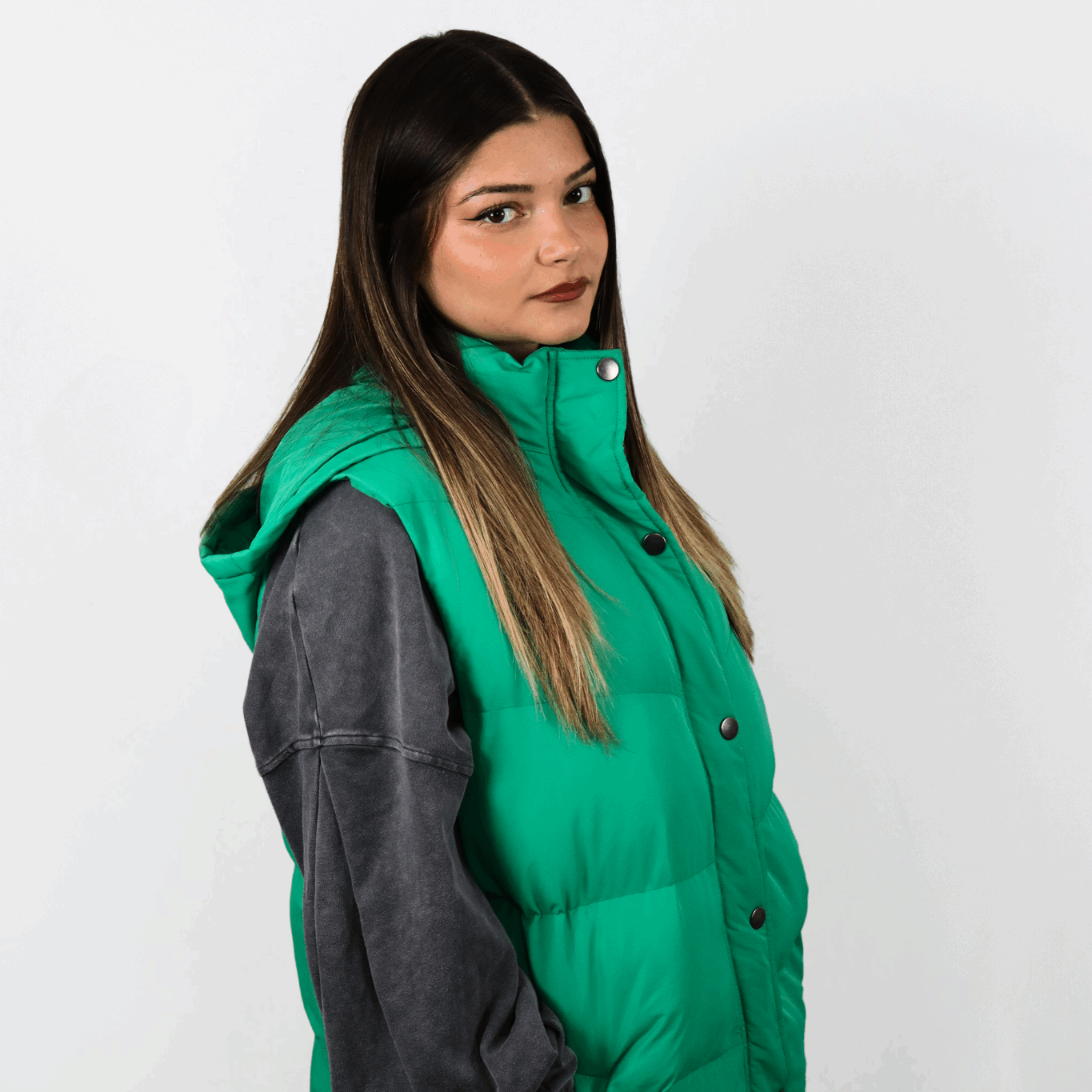SIS Greenline – Doudoune Longue Sans Manche