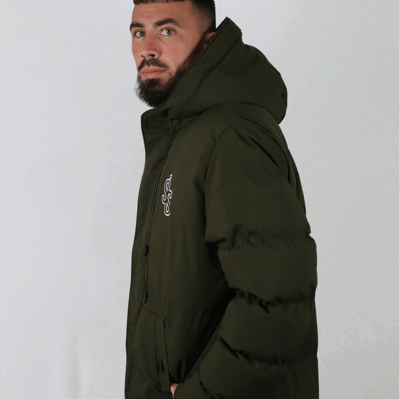 SIS Vertigo – Manteau Long Vert Imperméable