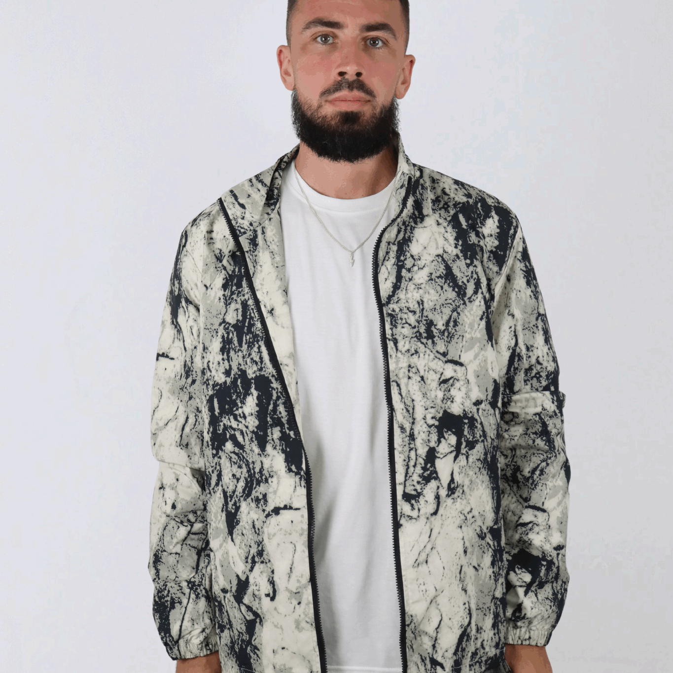 SIS MarbleGlow – Veste Motif Marbre
