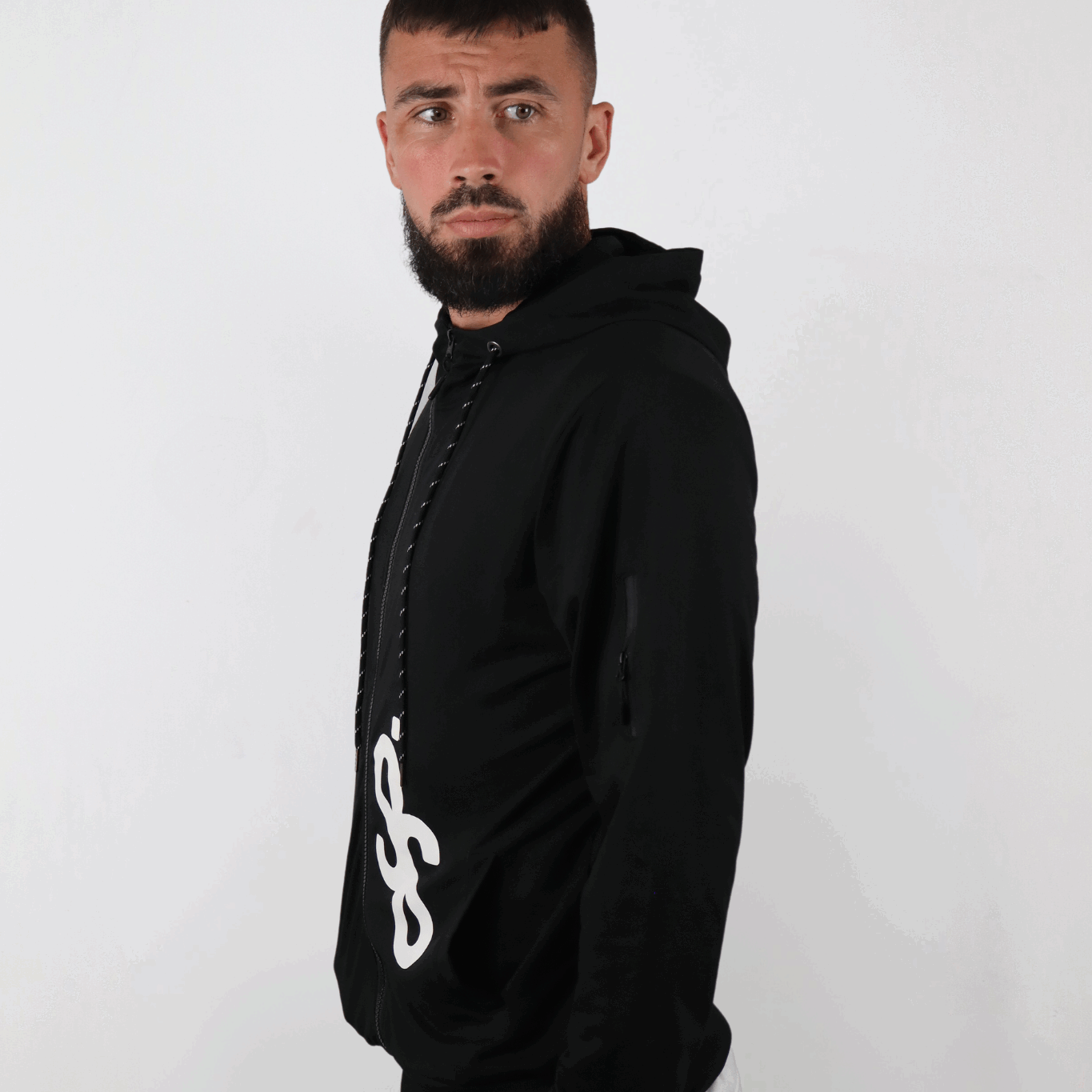 SIS ShadowFlex – Gilet Noir à Capuche pour Homme