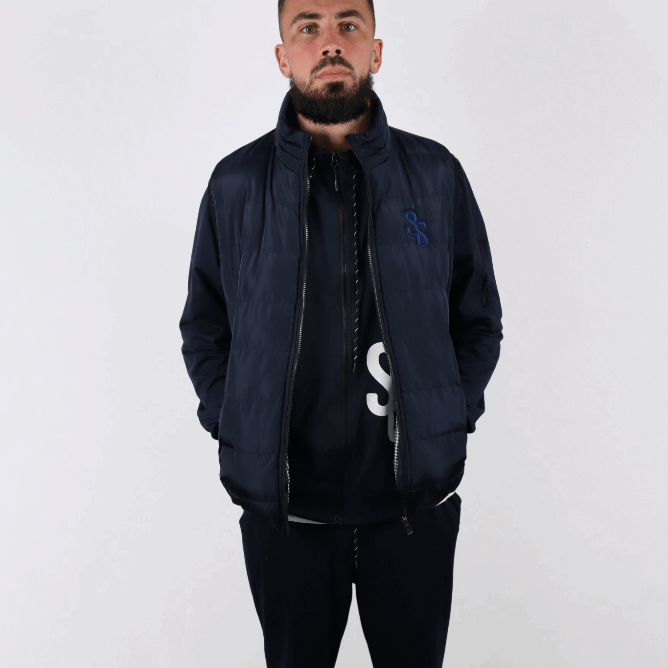 SIS Midnight Core – Doudoune Sans Manche Bleu Nuit