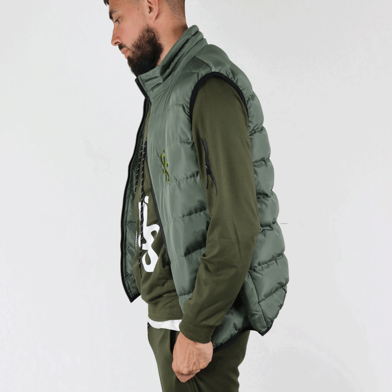 SIS GreenCore – Doudoune sans manche verte