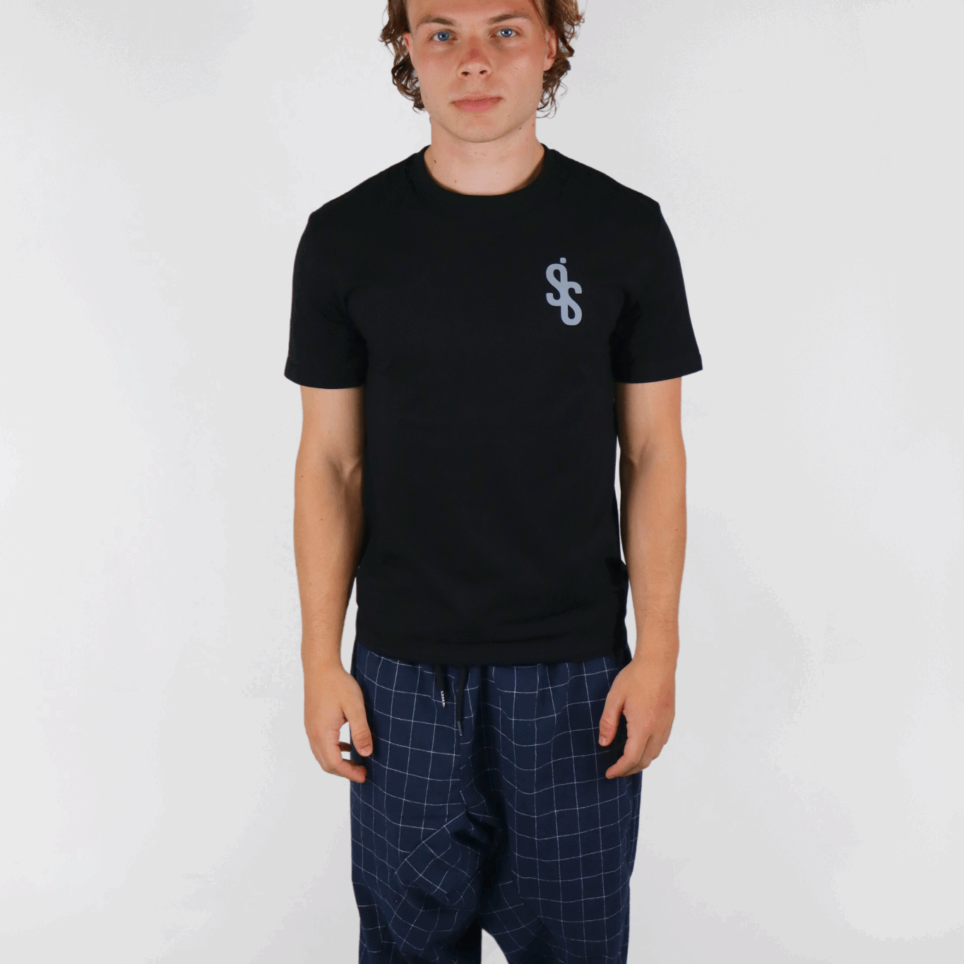 SIS BlueGrid – Pantalon Bleu à Carreaux