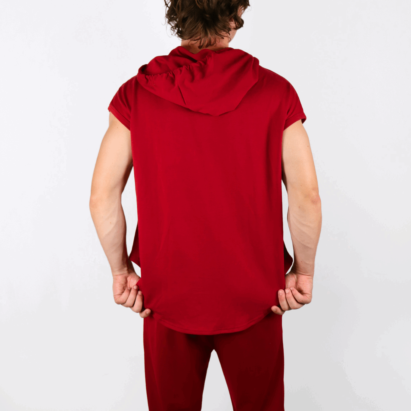 SIS RedMotion – Pull Rouge sans Manche