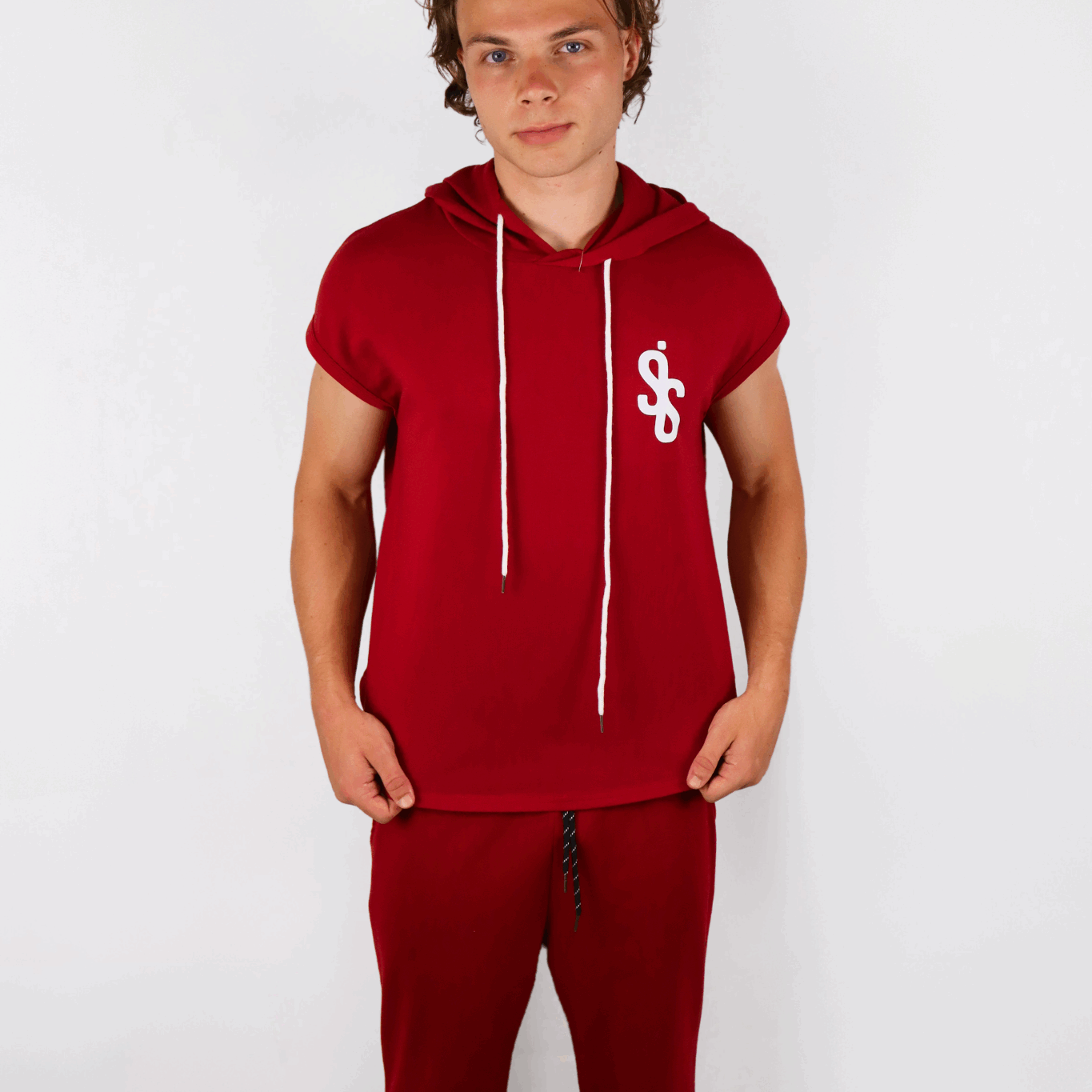 SIS RedMotion – Pull Rouge sans Manche