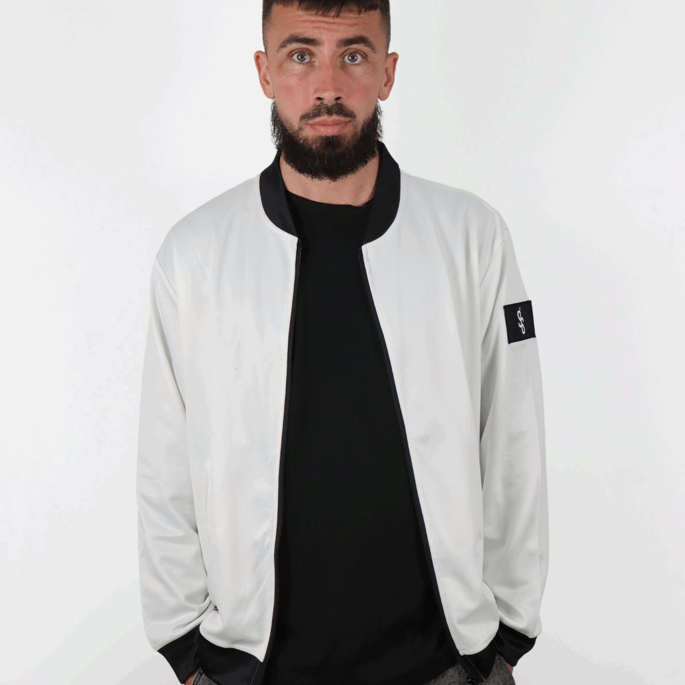 SIS Graffik Pulse – Veste Blanche Streetwear