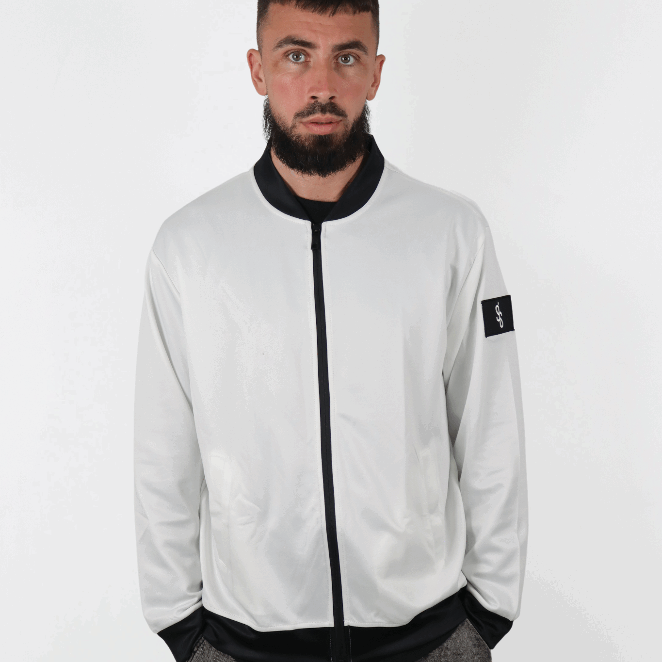 SIS Graffik Pulse – Veste Blanche Streetwear