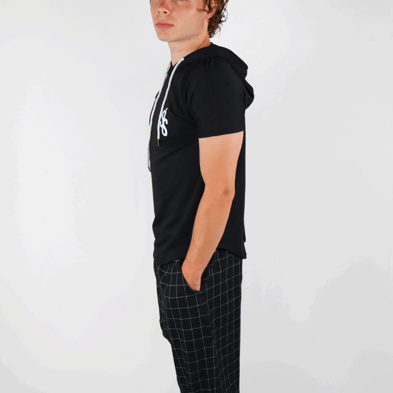 SIS BlackGrid – Pantalon Noir à Carreaux