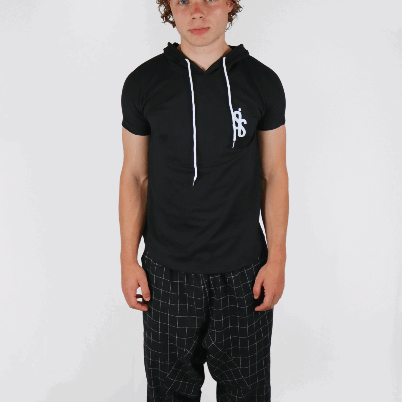 SIS BlackGrid – Pantalon Noir à Carreaux