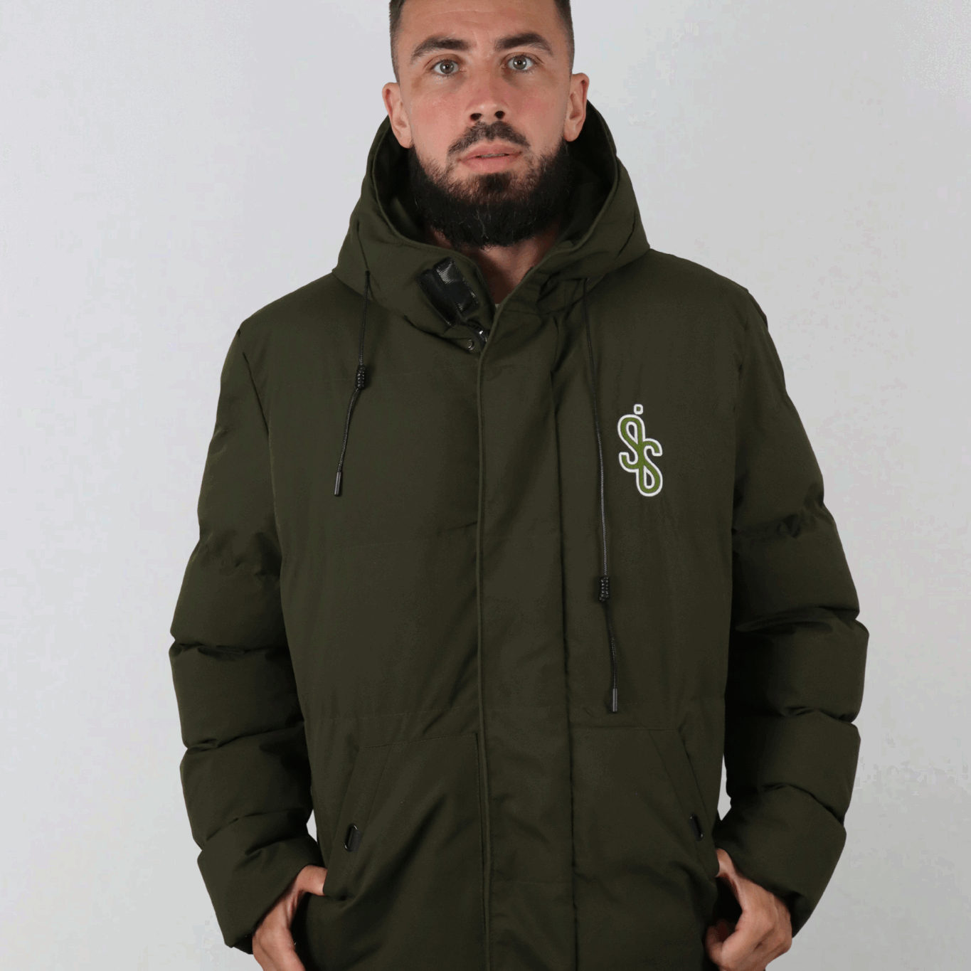 SIS Vertigo – Manteau Long Vert Imperméable